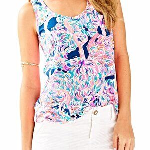 XS Lilly Pulitzer Crayton Tank Print is Head in the Sand